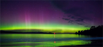 Aurora over Primrose Sands Beach