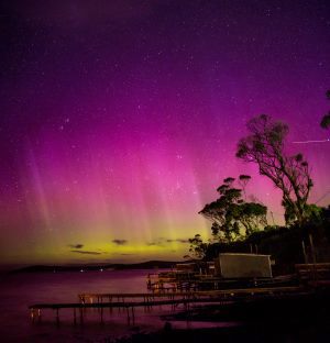 Aurora over the Primrose Sands boat ramp