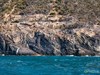 The "folded" rocks formations in the cliffs